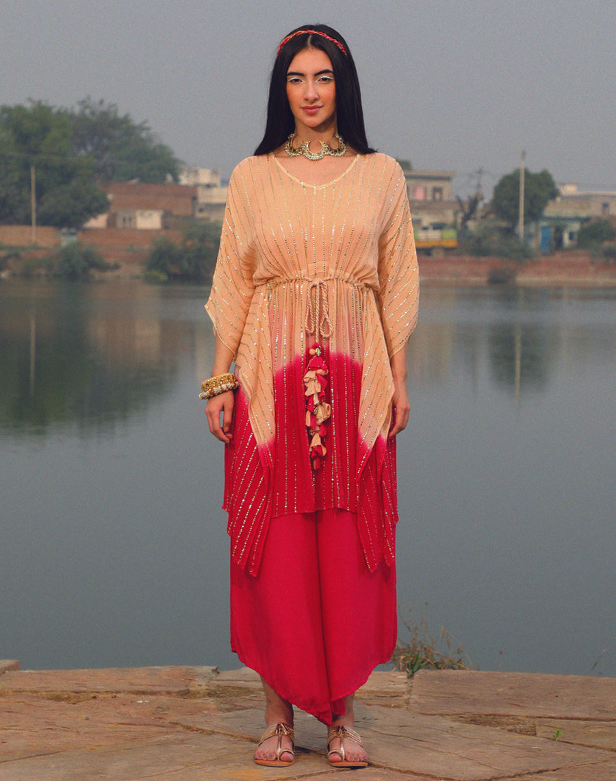 Shimmer Kaftan set