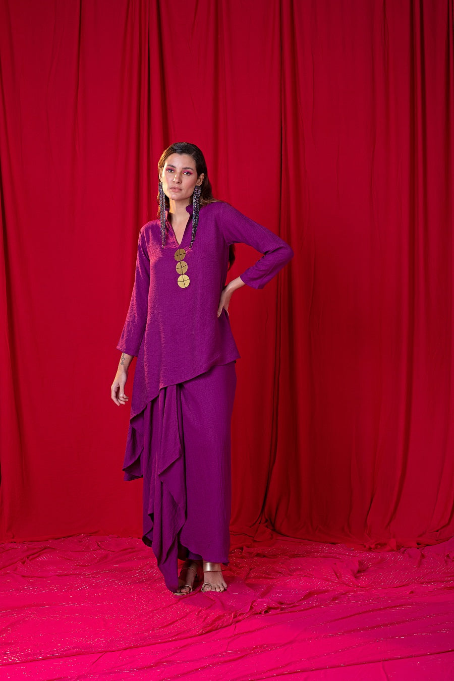 Asymmetric Tunic Twin Set