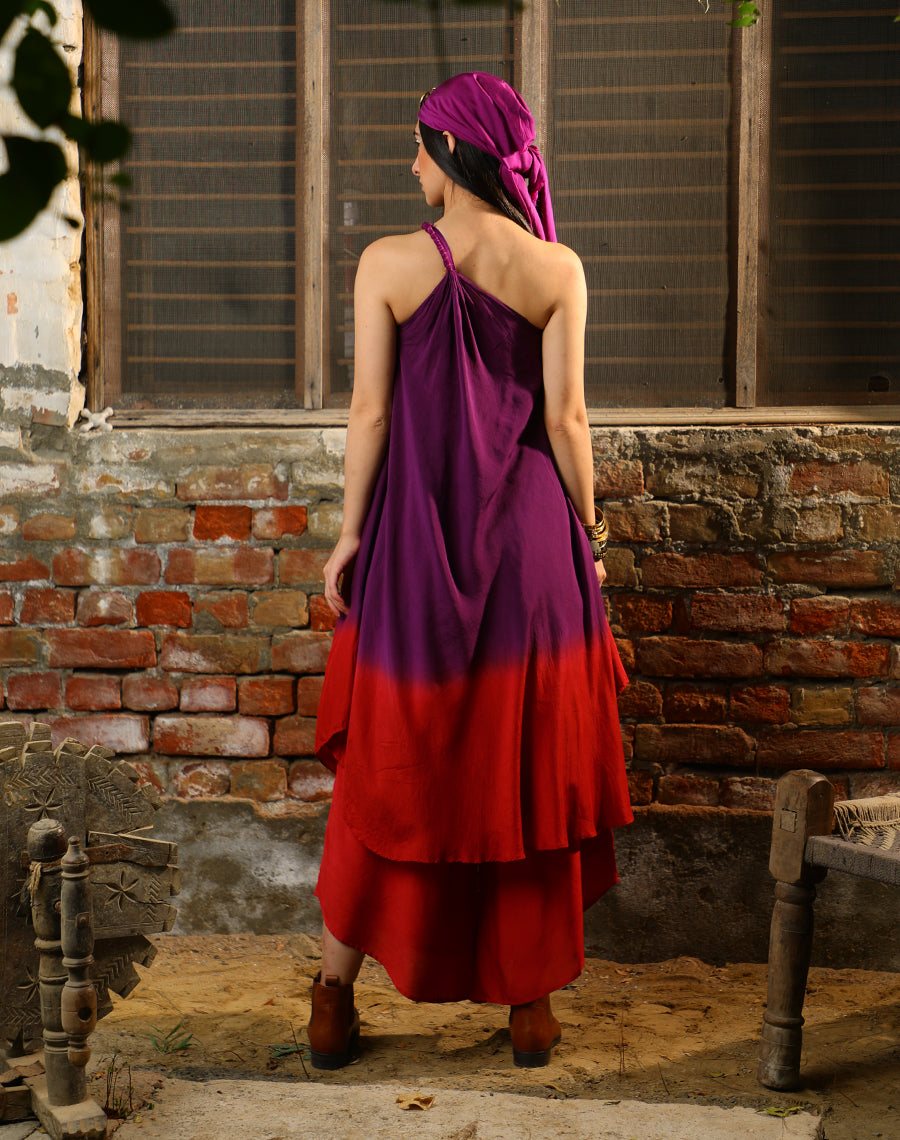 One shoulder twin set