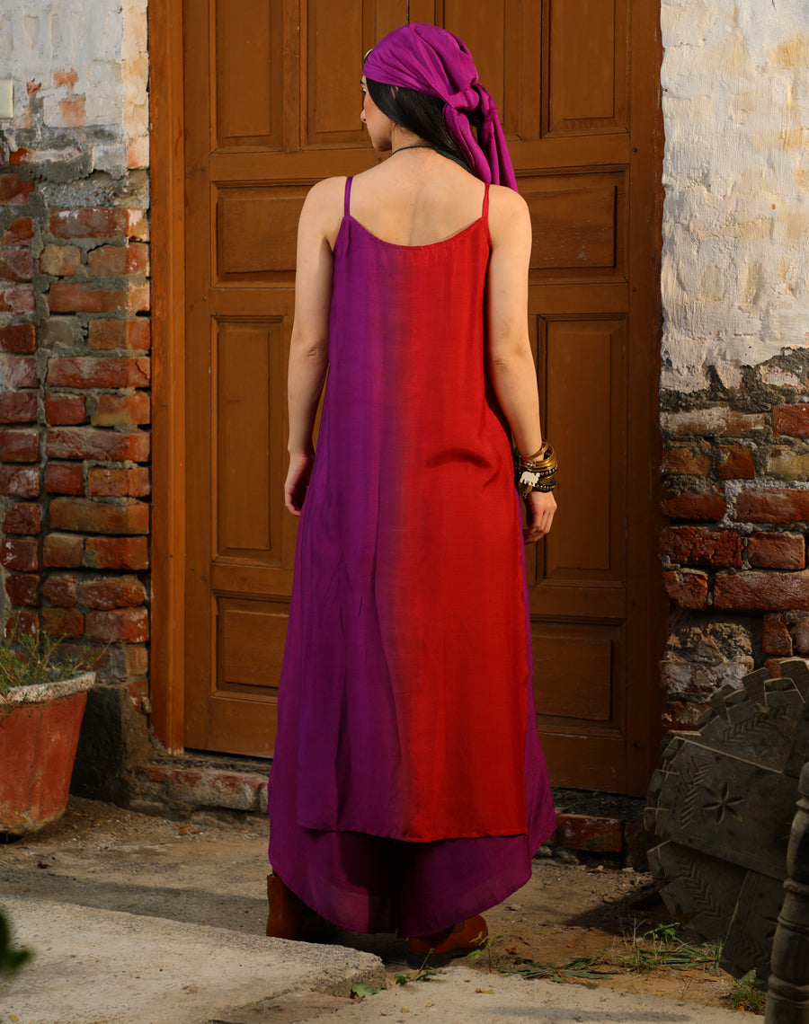 Long slit tunic set