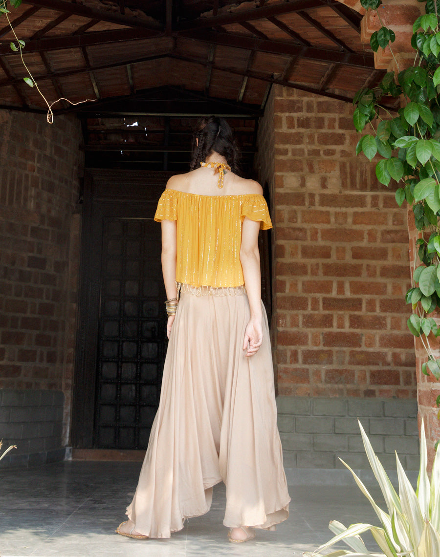 Top With Flare Pant