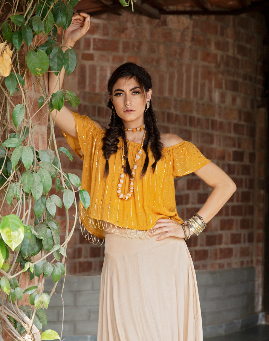 Top With Flare Pant