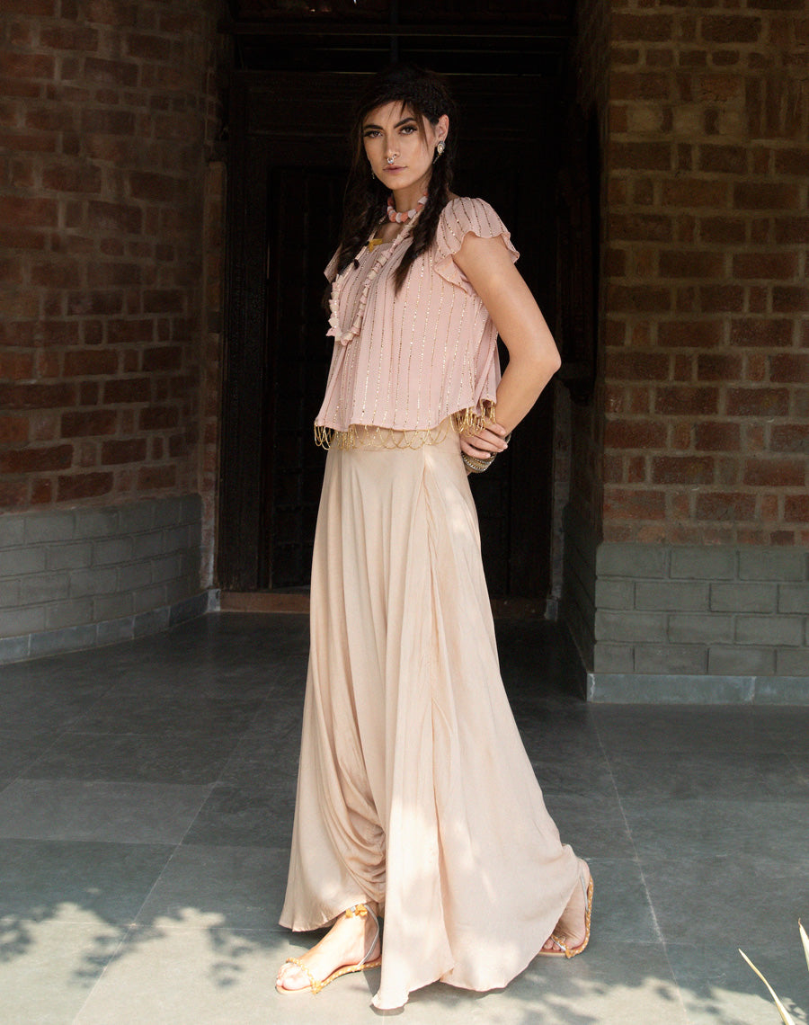 Top With Flare Pant