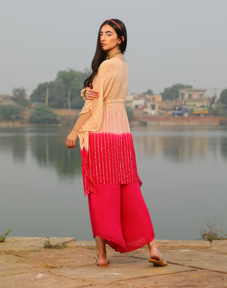 Shimmer Kaftan set