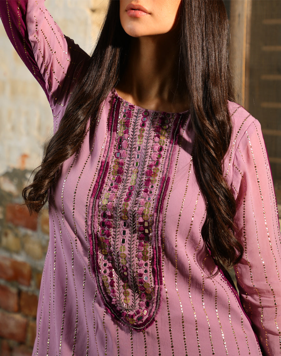 Aymmetric tunic set