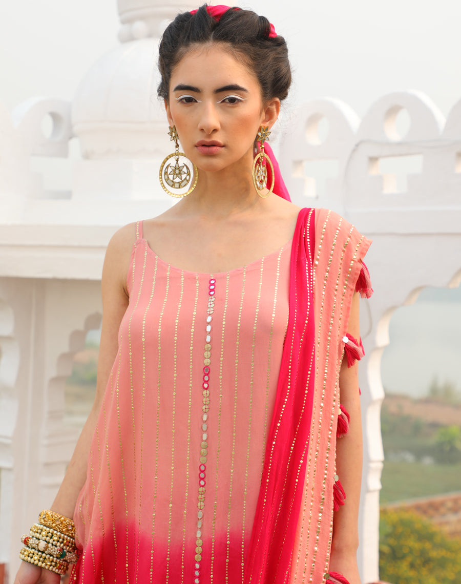 Shimmer Skirt Saree
