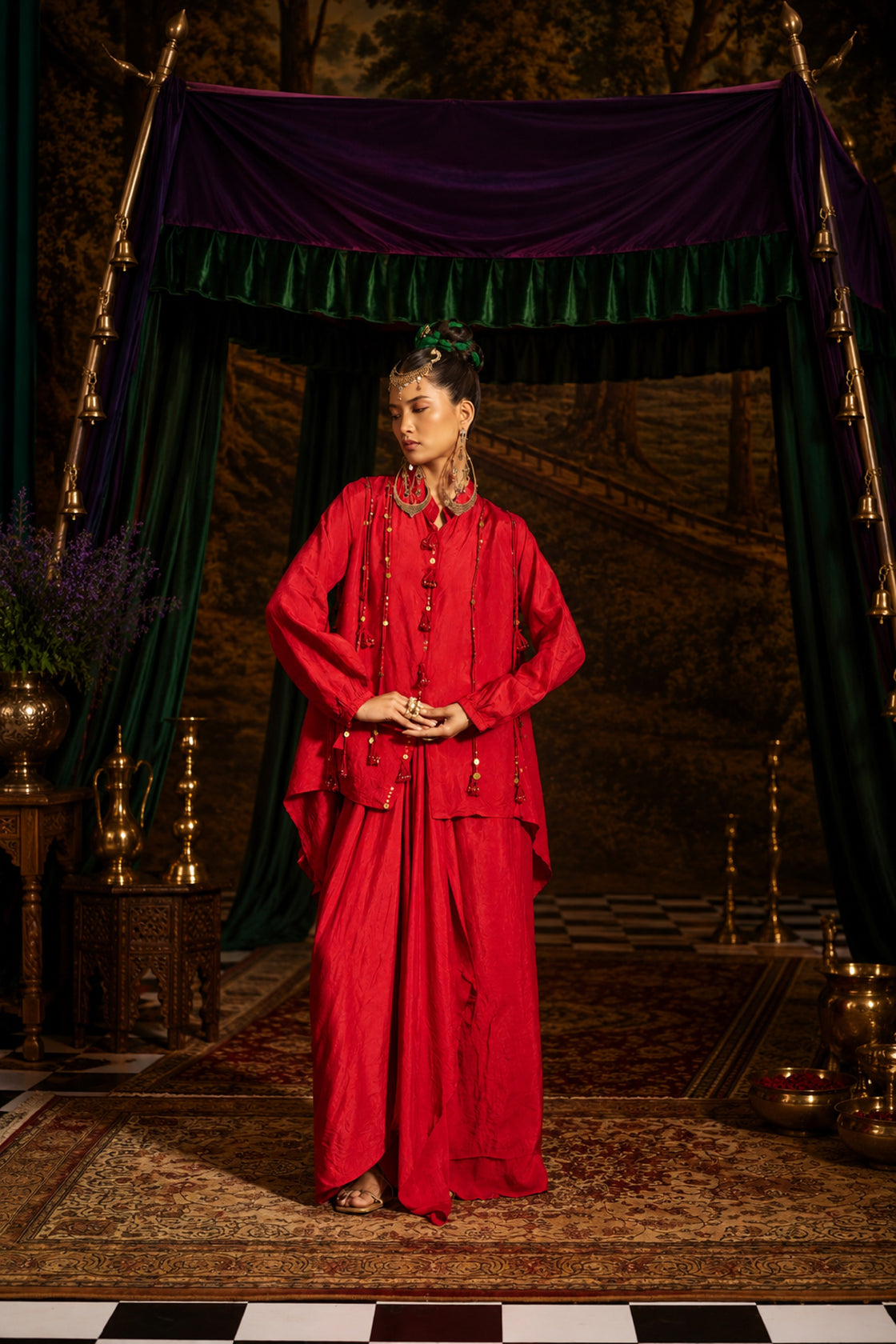Placket kali shirt set